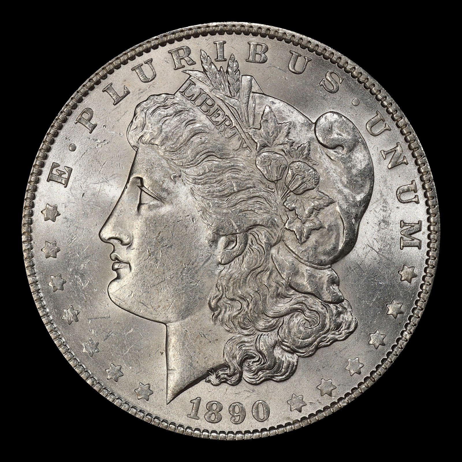 1890-p Morgan Dollar $1 Grades ms62 - 2
