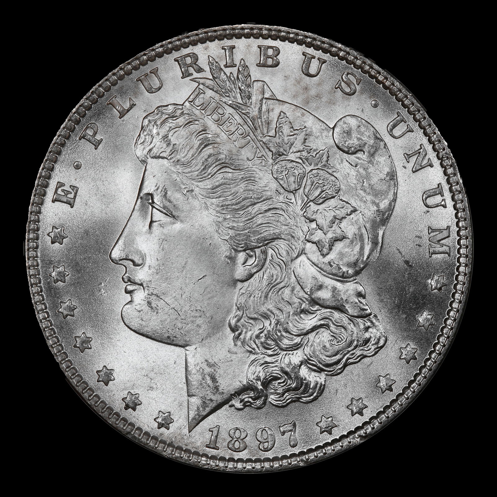 1897-p Morgan Dollar $1 ms66+ SEGS - 2