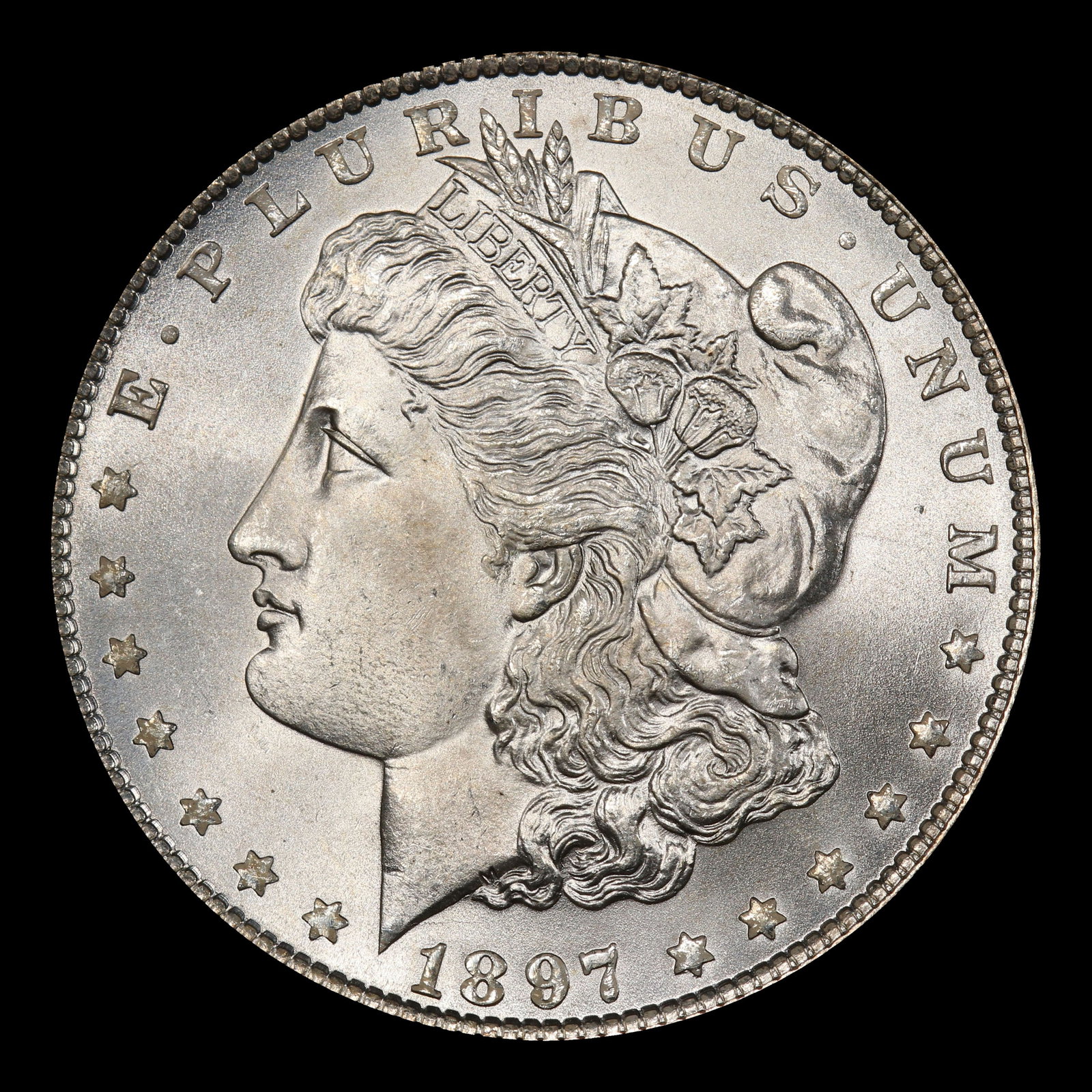 1897-p Morgan Dollar $1 ms66+ SEGS - 2