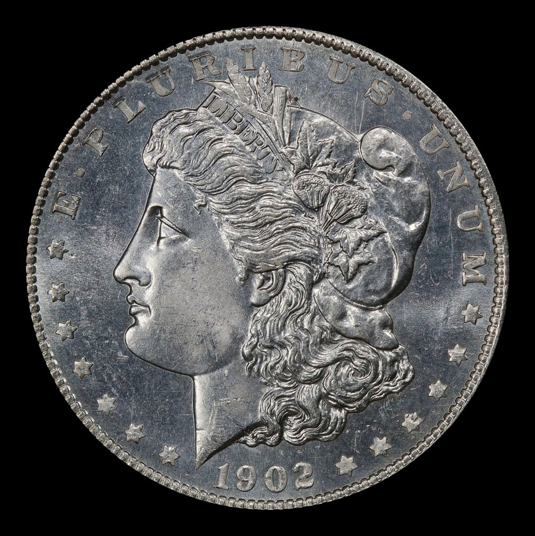 1902-o Morgan Dollar Near Top Pop! $1 ms66+ PL SEGS - 2