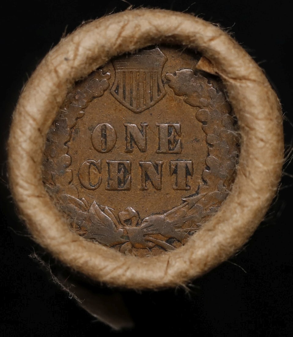 Lincoln Wheat Cent 1c Mixed Roll Orig Brandt McDonalds Wrapper, 1919-s end, Indian other end - 3