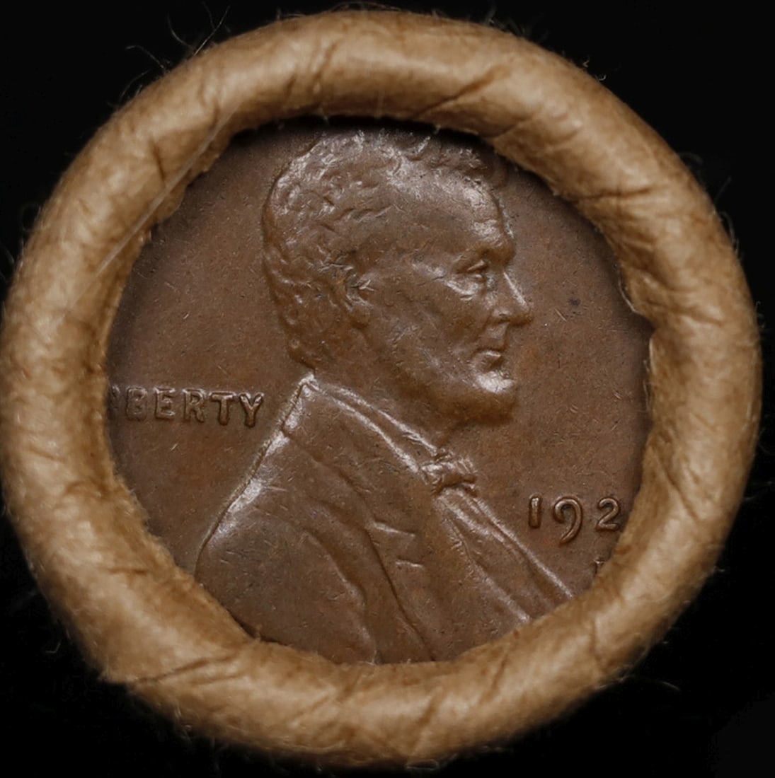 Lincoln Wheat Cent 1c Mixed Roll Orig Brandt McDonalds Wrapper, 1926-d end, Indian other end - 2