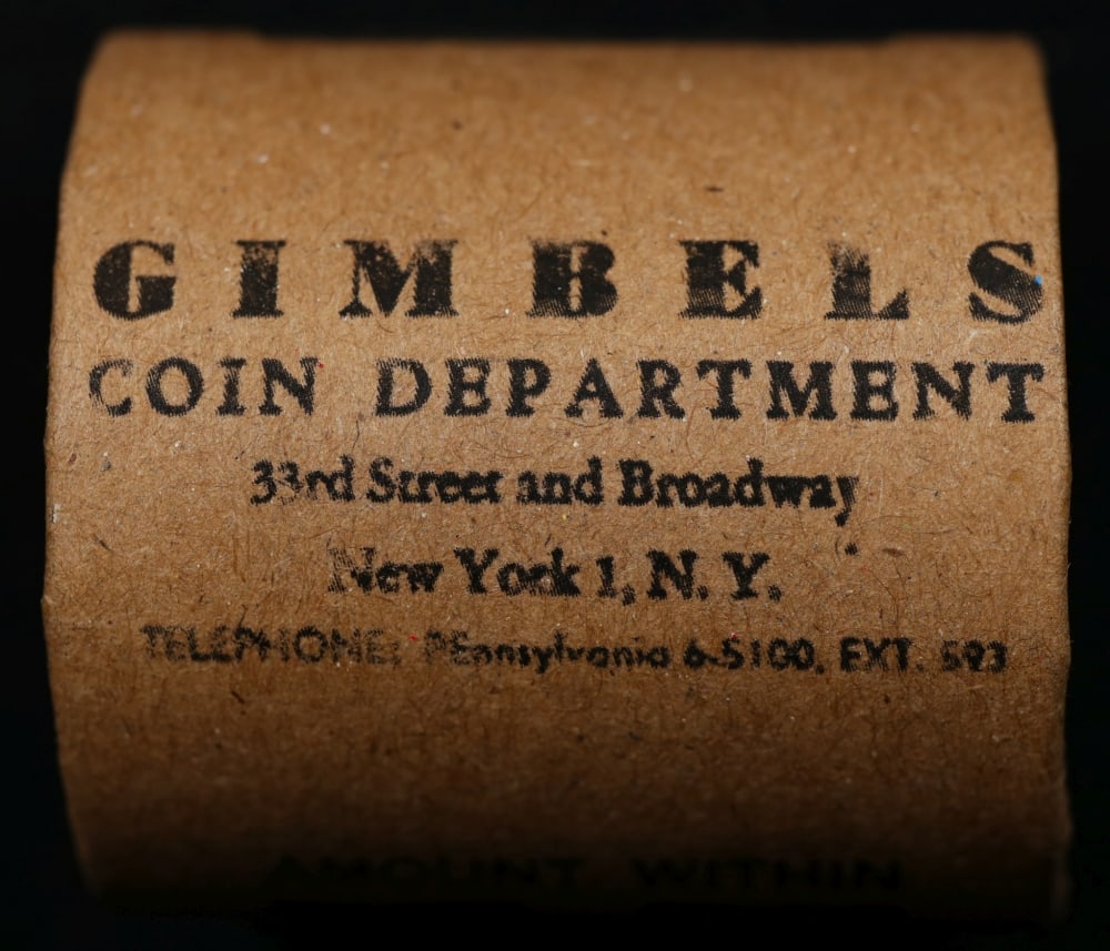 UNC Silver Dollar GIMBLES Roll All Morgans 10 Coin B - 2