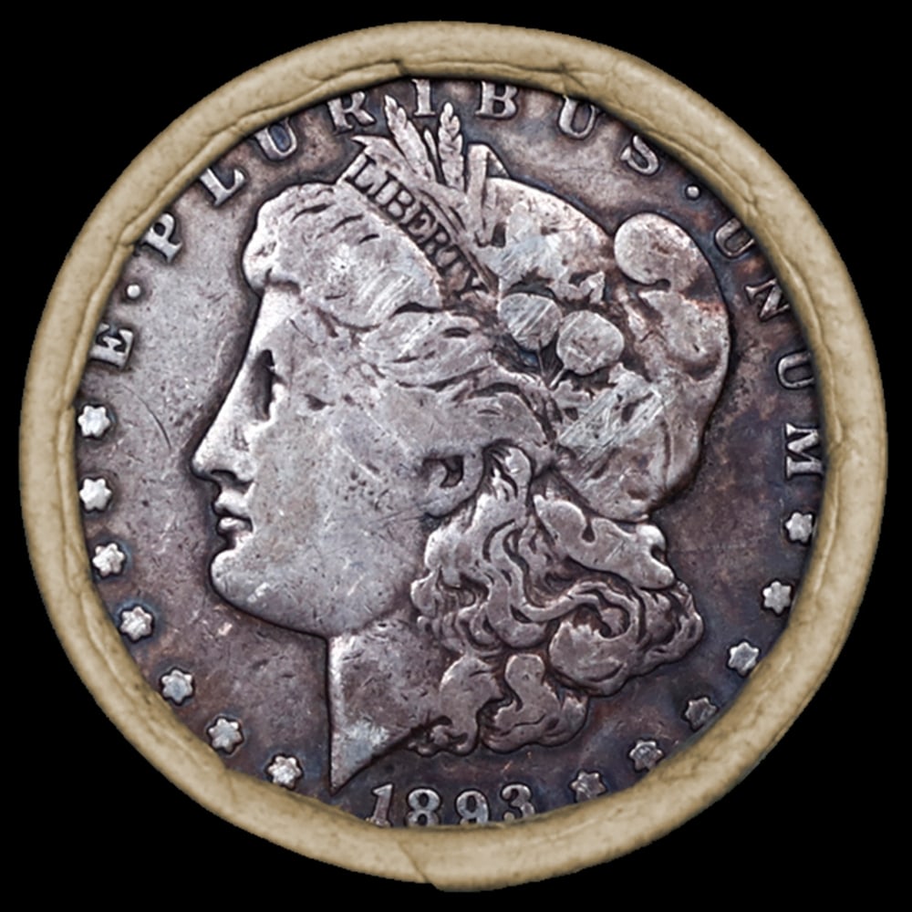 SEARS 20 Coin Mixed Morgan/Peace Dollar Roll Circ 1893/'P' Peace Ends - 2