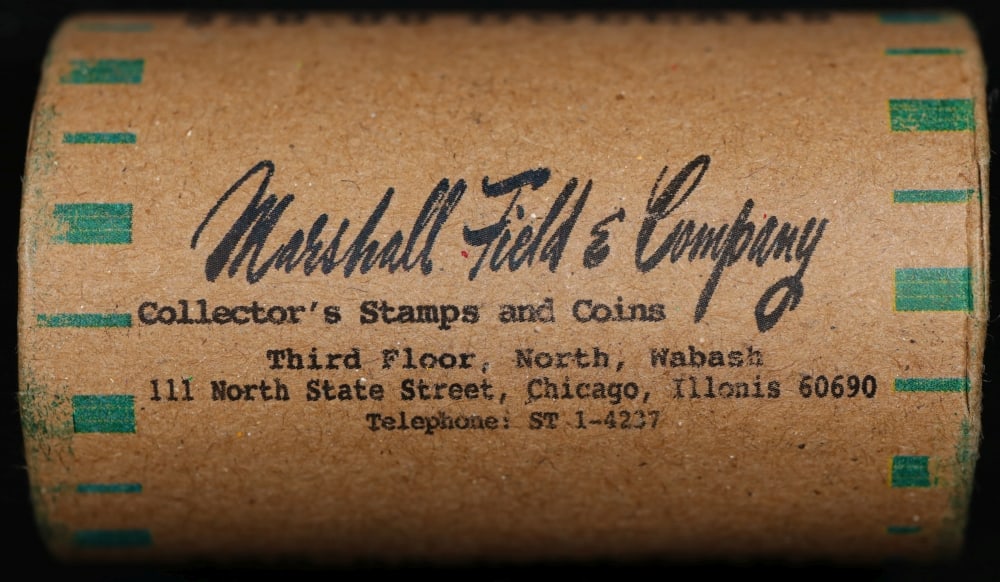 Rare Green Level MARSHALL FIELDS Unc Morgan $1 Roll 20 - 2