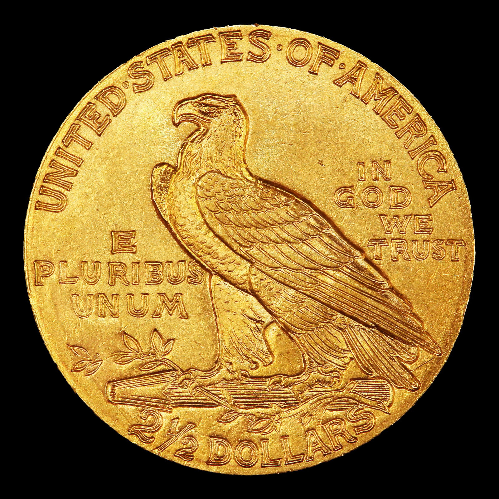 1911-p Gold Indian Quarter Eagle Near Top Pop! $2 1/2 ms65+ SEGS - 3