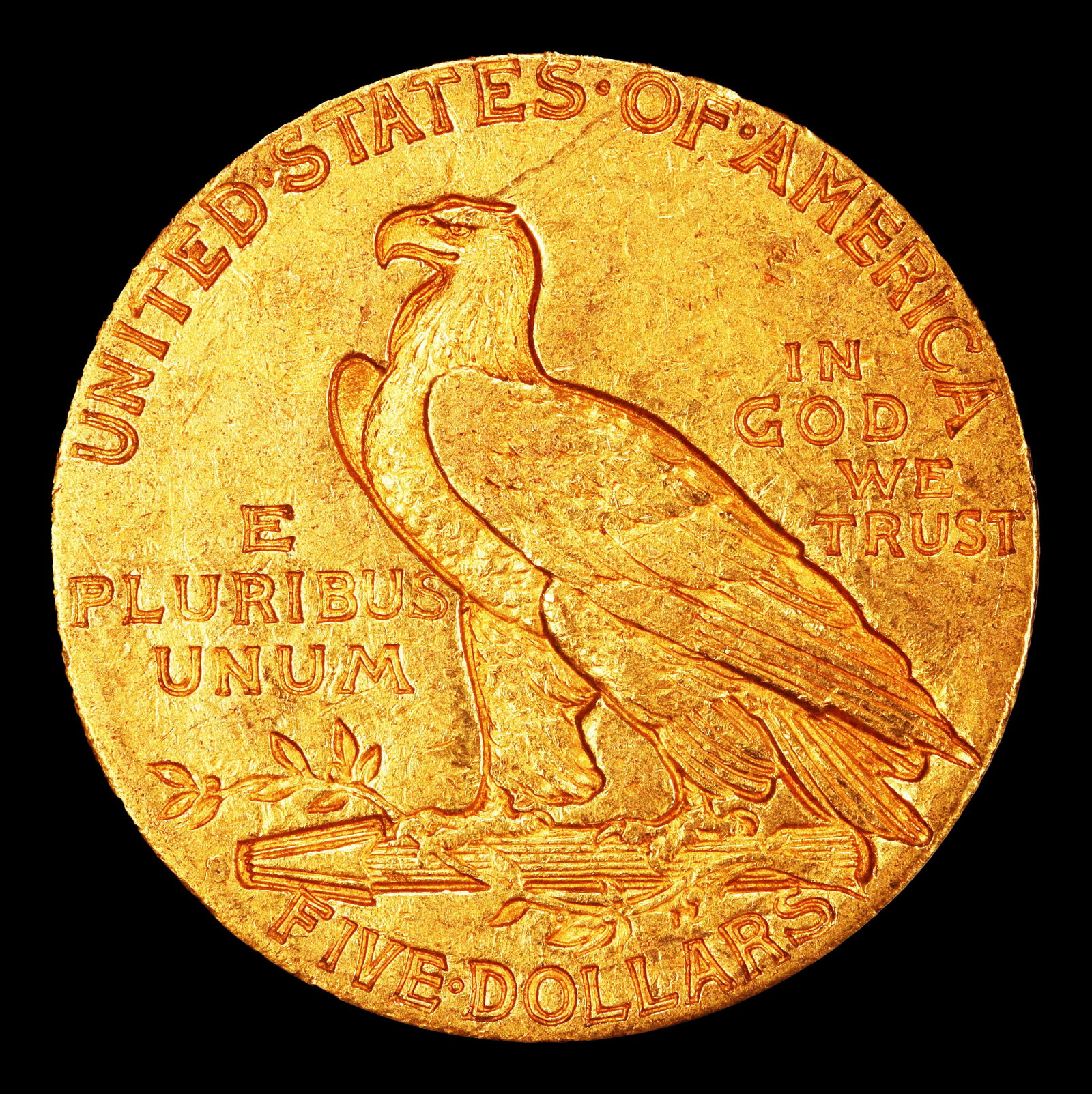 1915-s Gold Indian Half Eagle $5 ms62 USCG - 3