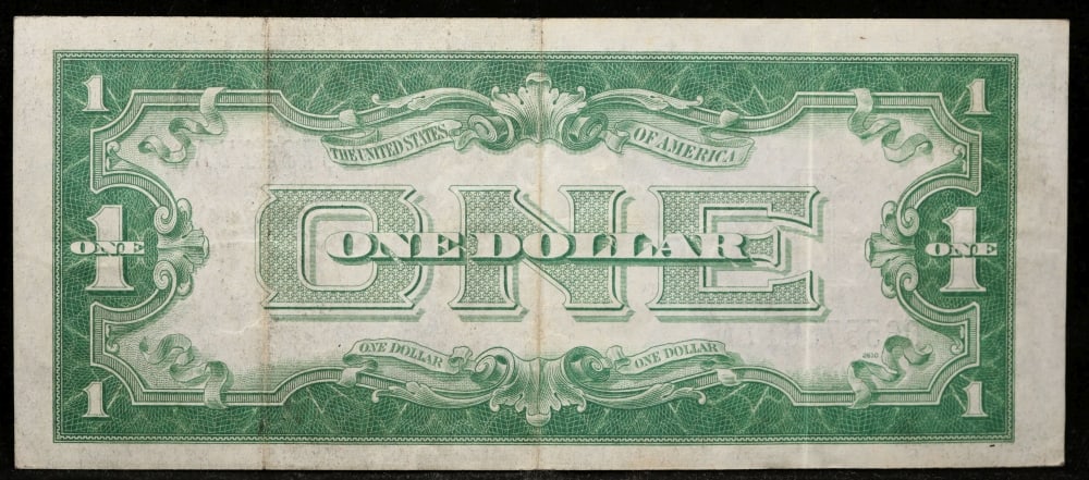 1934 $1 Blue Seal Silver Certificate "Funnyback" Grades xf - 3