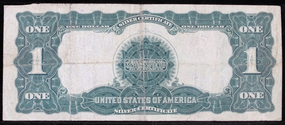 1899 $1 large size Silver Certificate "Black Eagle" Grades xf Signatures Speelman/White - 3
