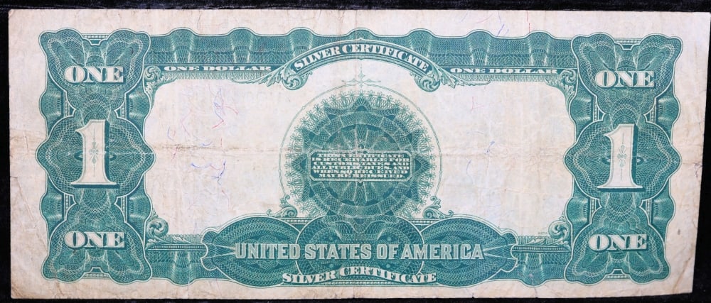 1899 $1 large size Silver Certificate "Black Eagle" Grades xf Signatures Speelman/White - 3