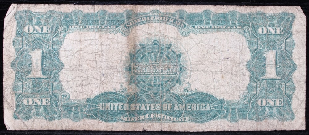 1899 $1 large size Silver Certificate "Black Eagle" Grades f+ Signatures Teehee/Burke - 3