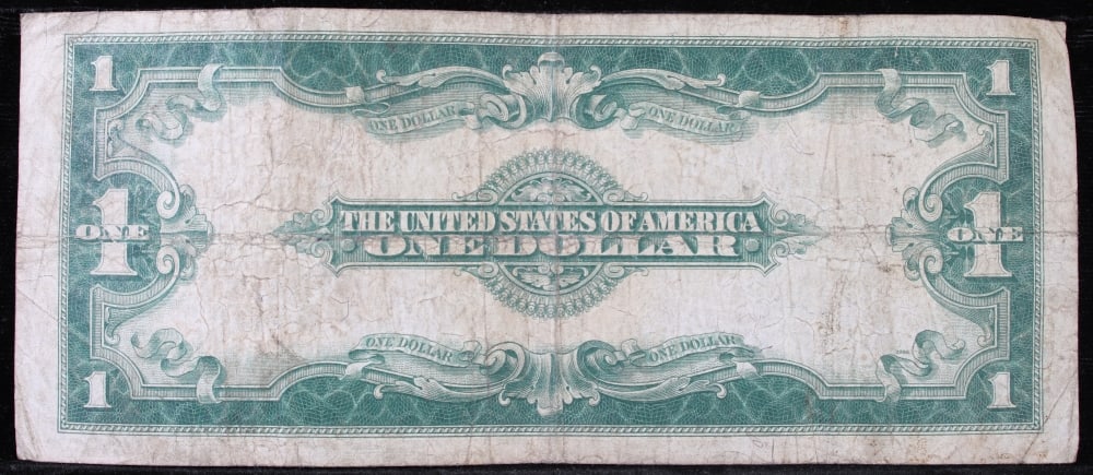 1923 $1 large size Silver Certificate Grades vf+ Signatures Speelman/White - 3