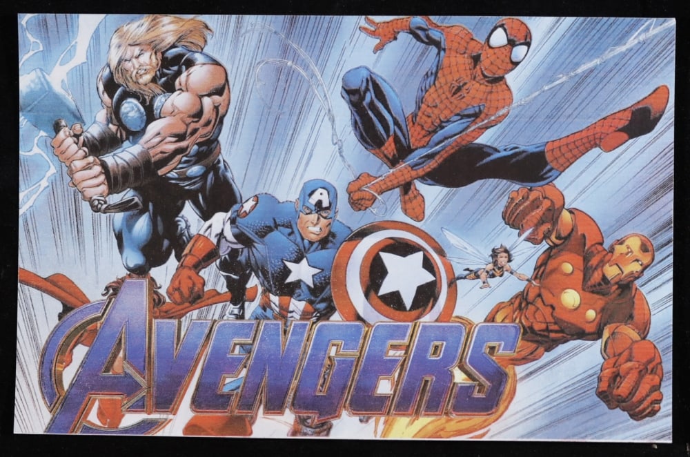 5 Coin Marvel Comics Avengers Gold Plated Round Collection Spider-Man, Hulk, Captain America, Thor, - 7