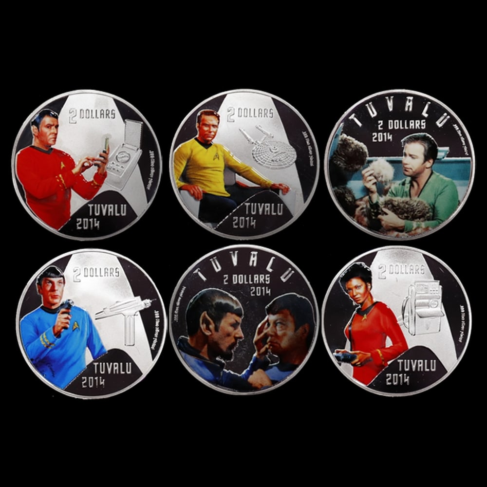 6 Coin Star Trek The Original Series .999 Fine Silver Plated Round Collection - 2