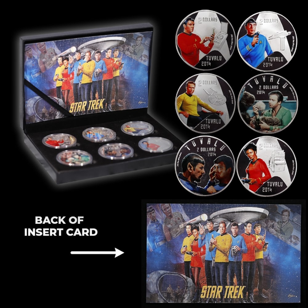 6 Coin Star Trek The Original Series .999 Fine Silver Plated Round Collection - 4
