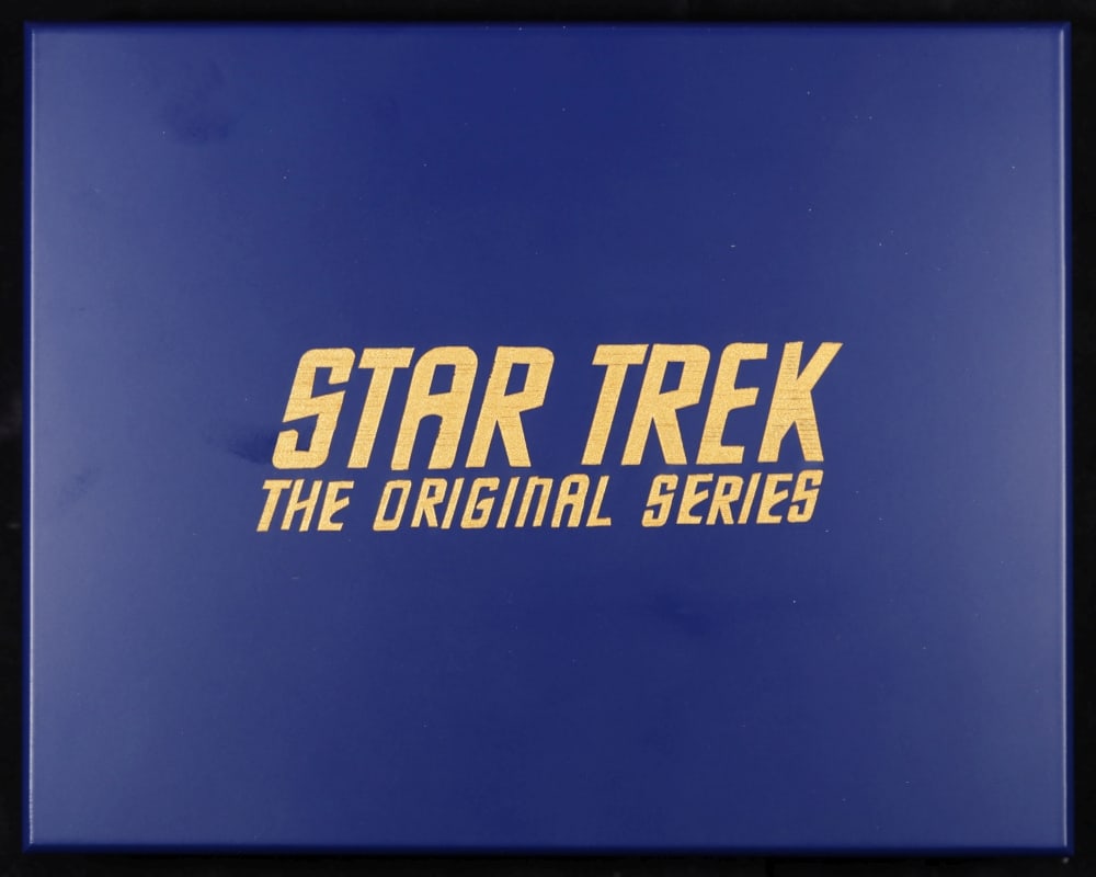 Limited Edition 12 Coin Star Trek The Original Series B Gold Plated Collection In Custom WOODEN Box - 8
