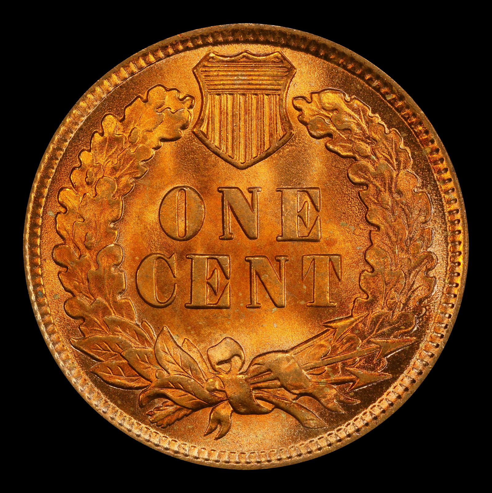 1899 Indian Cent 1c Grades ms65 rd - 3