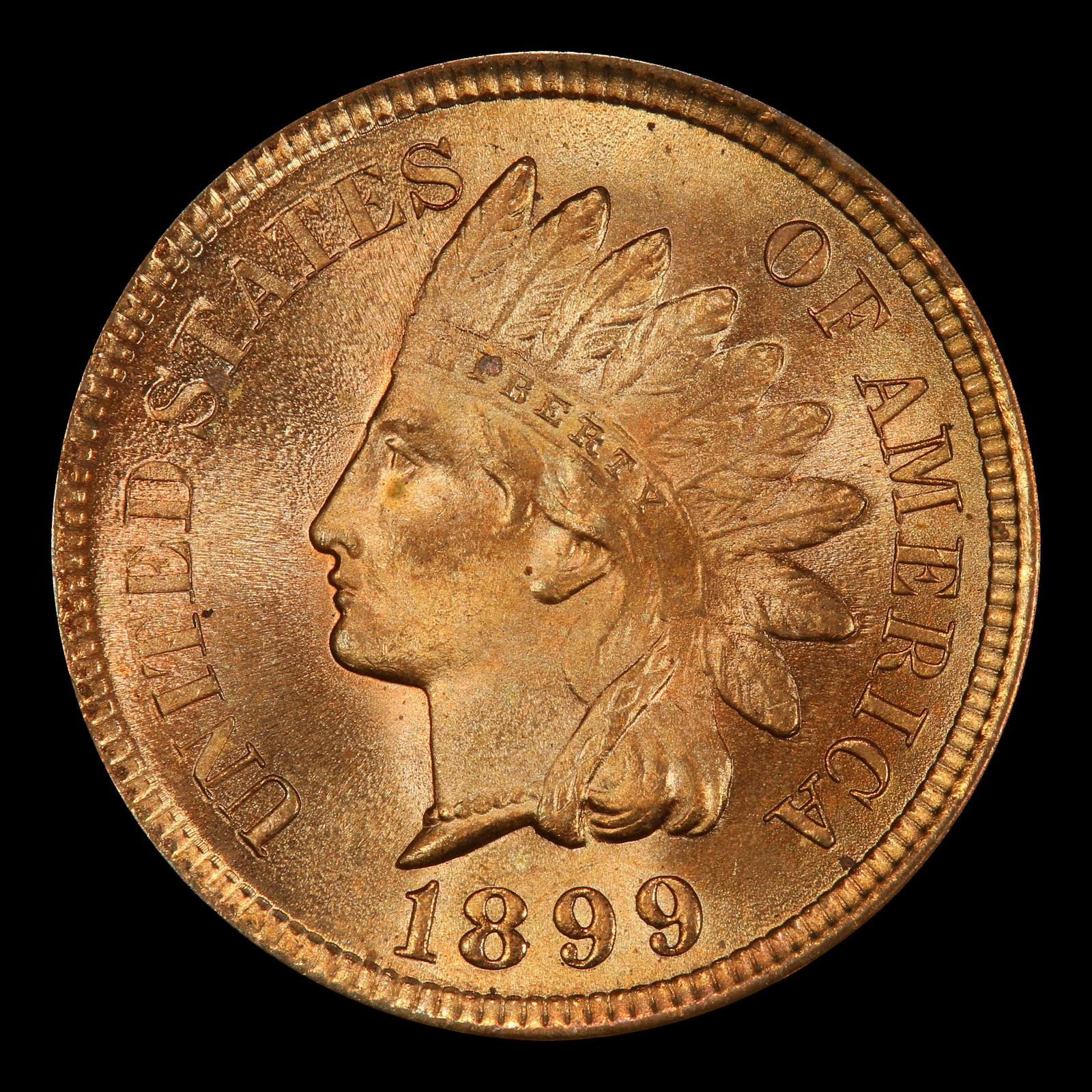 1899 Indian Cent Near Top Pop! 1c ms67 rd SEGS - 2