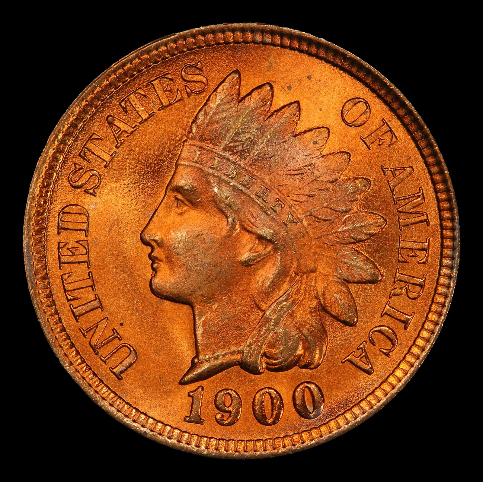 1900 Indian Cent Near Top Pop! 1c ms67 rd SEGS - 2