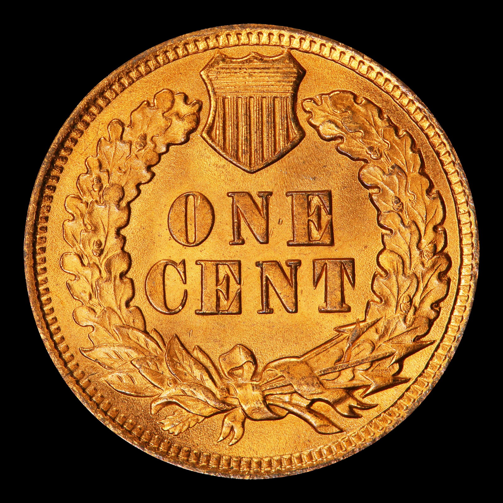 1901 Indian Cent 1c Grades ms65 rd - 3
