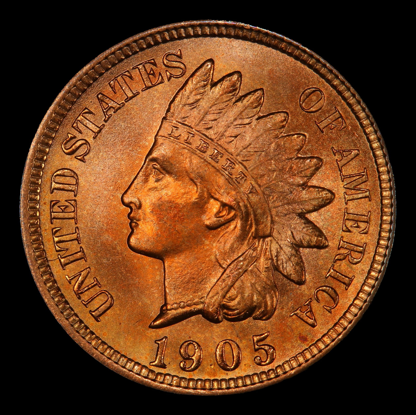1901 Indian Cent Near Top Pop! 1c ms66+ rd SEGS - 2