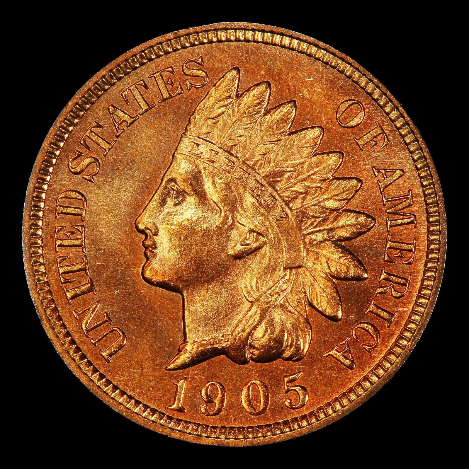 1905 Indian Cent Near Top Pop! 1c ms66+ rd SEGS - 2