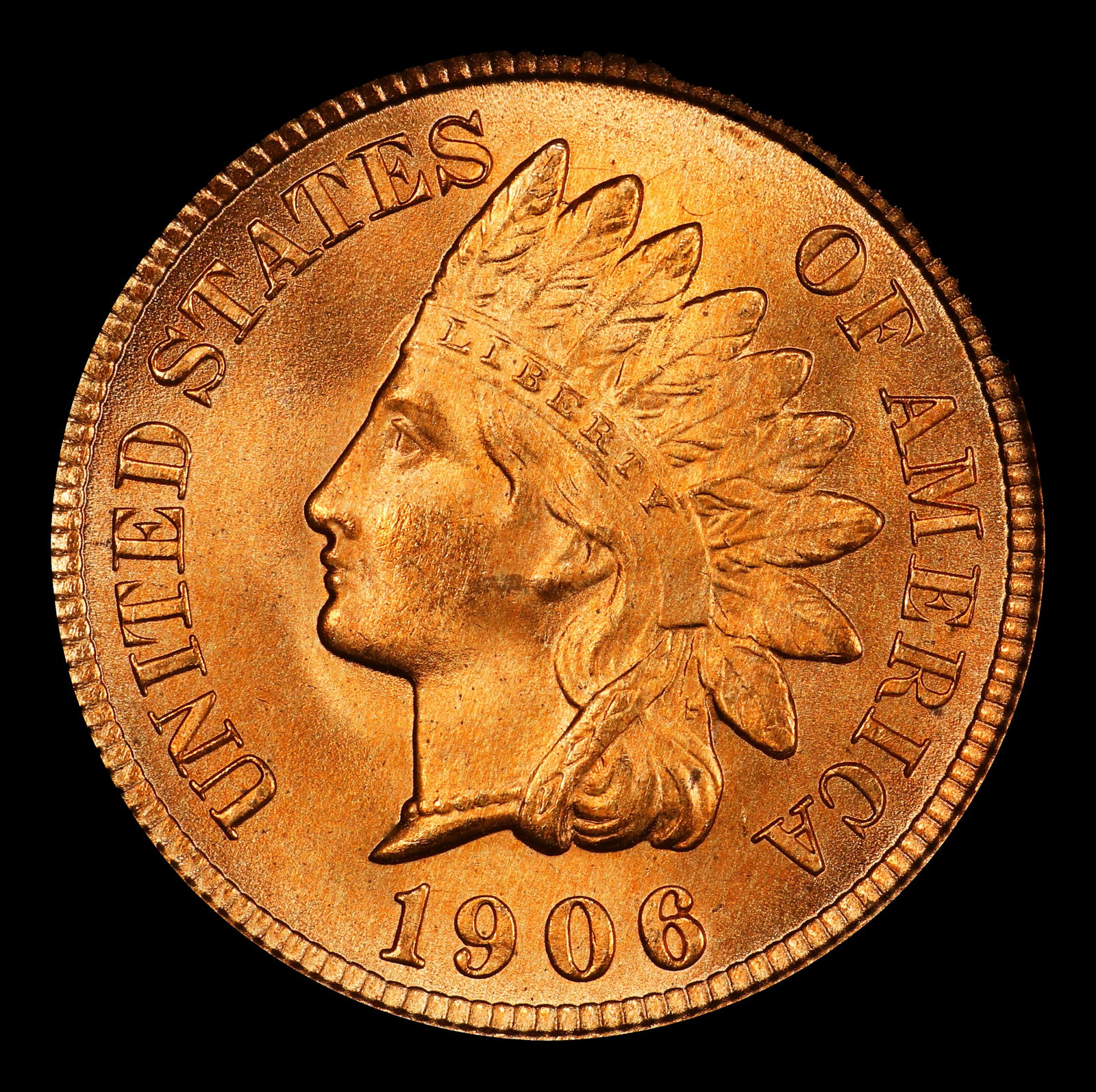 1906 Indian Cent Near Top Pop! 1c ms66 rd SEGS - 2