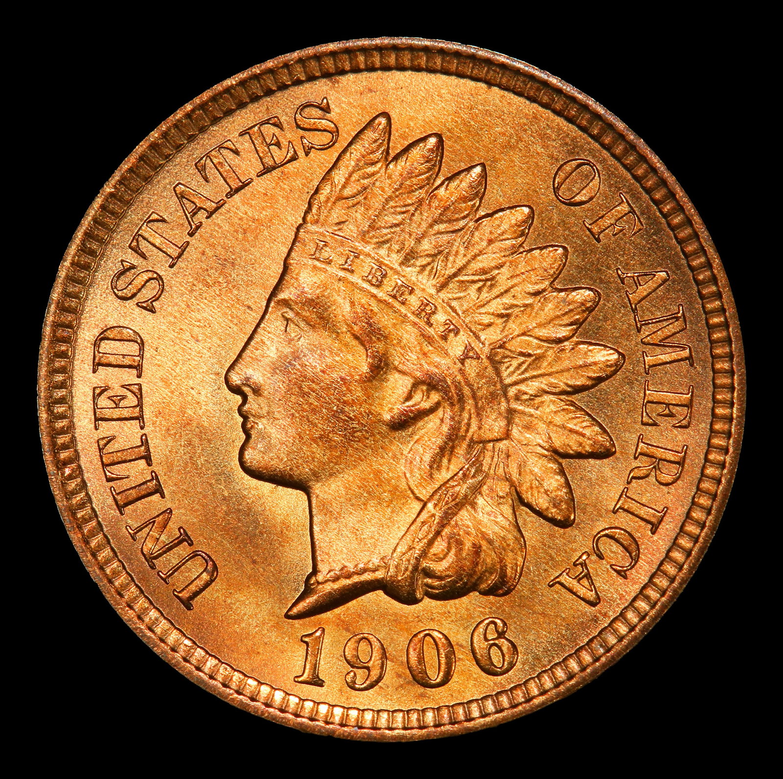 1906 Indian Cent Near Top Pop! 1c ms66 rd SEGS - 2