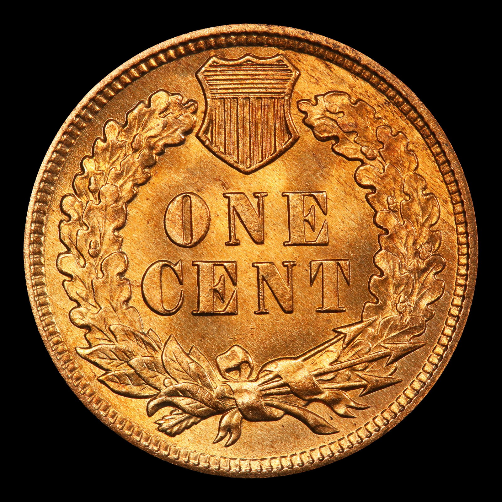 1909 Indian Cent 1c ms65+ rd SEGS - 3