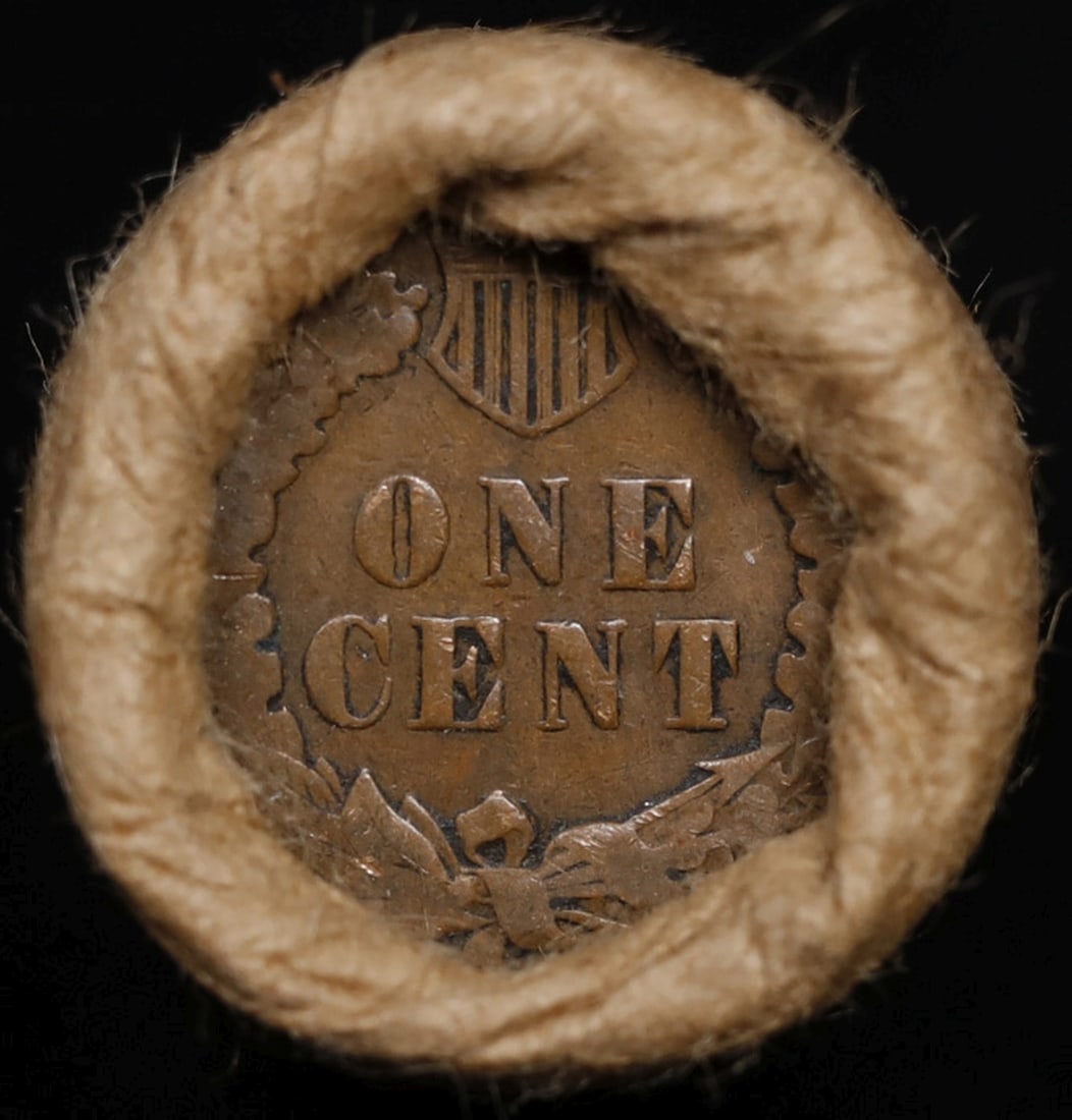 Lincoln Wheat Cent 1c Mixed Roll Orig Brandt McDonalds Wrapper, 1910-p end, Indian other end - 3