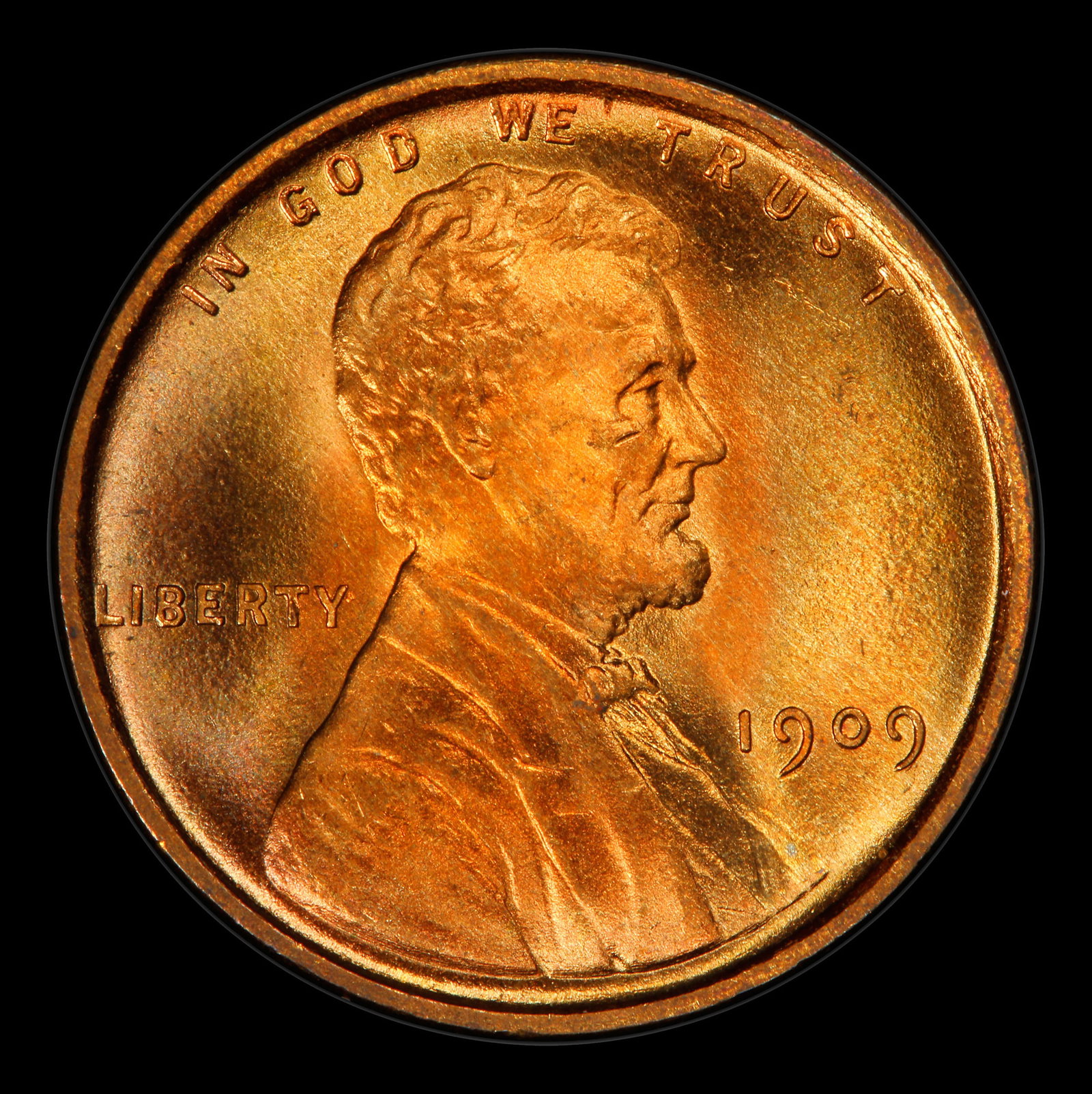 1909-p Lincoln Cent Near Top Pop! 1c ms66+ rd SEGS - 2