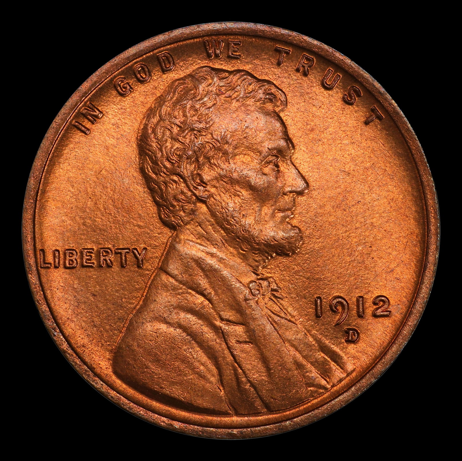 1912-d Lincoln Cent Near Top Pop! 1c ms66+ rd SEGS - 2