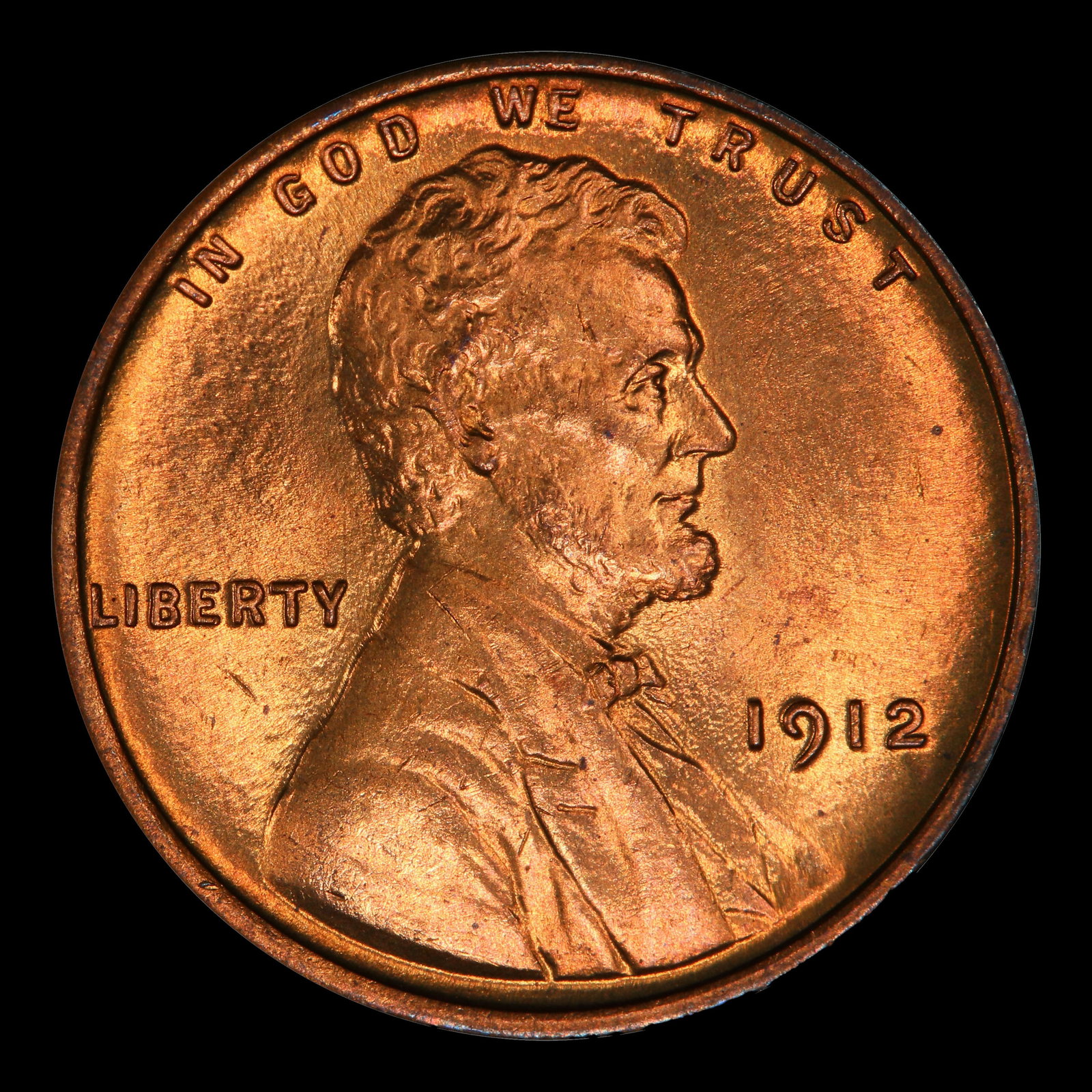 1912-p Lincoln Cent 1c ms66 rd SEGS - 2