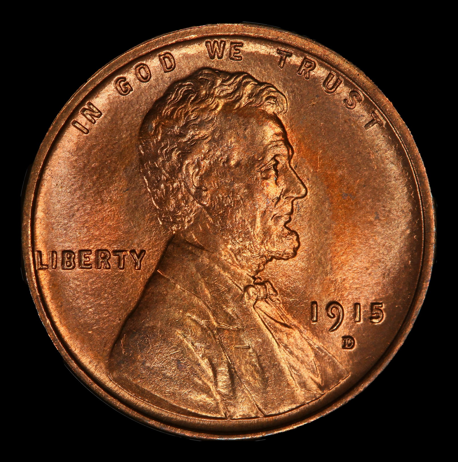 1915-d Lincoln Cent Near Top Pop! 1c ms66+ rd SEGS - 2