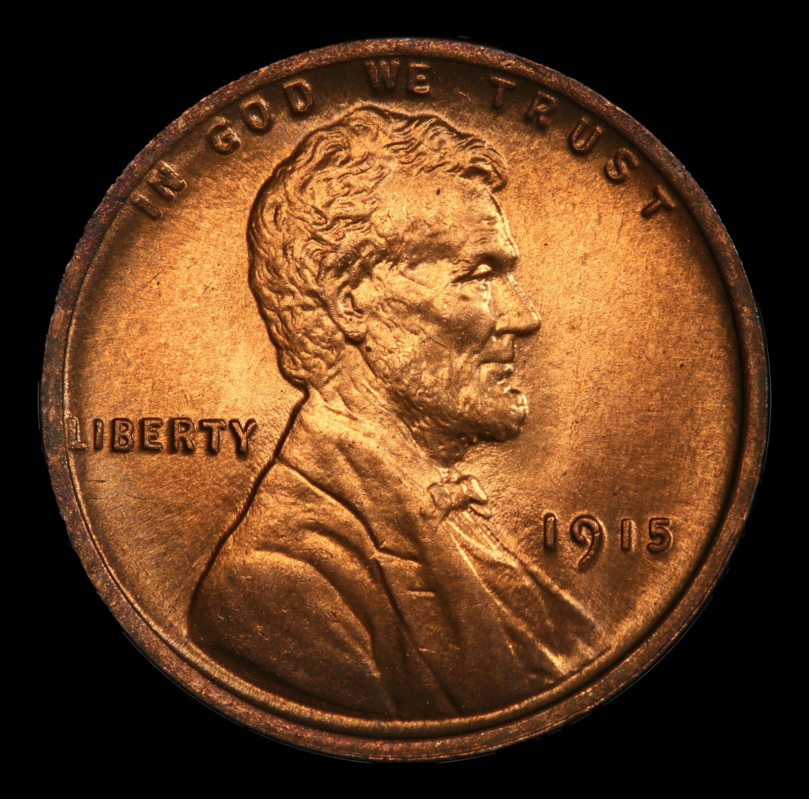 1915-p Lincoln Cent 1c ms66 rd SEGS - 2