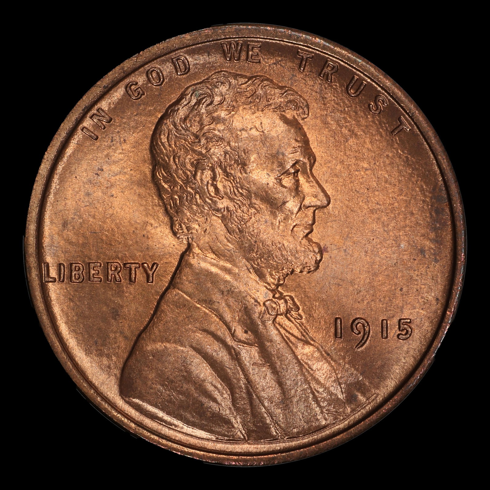 1915-p Lincoln Cent 1c ms66+ rd SEGS - 2