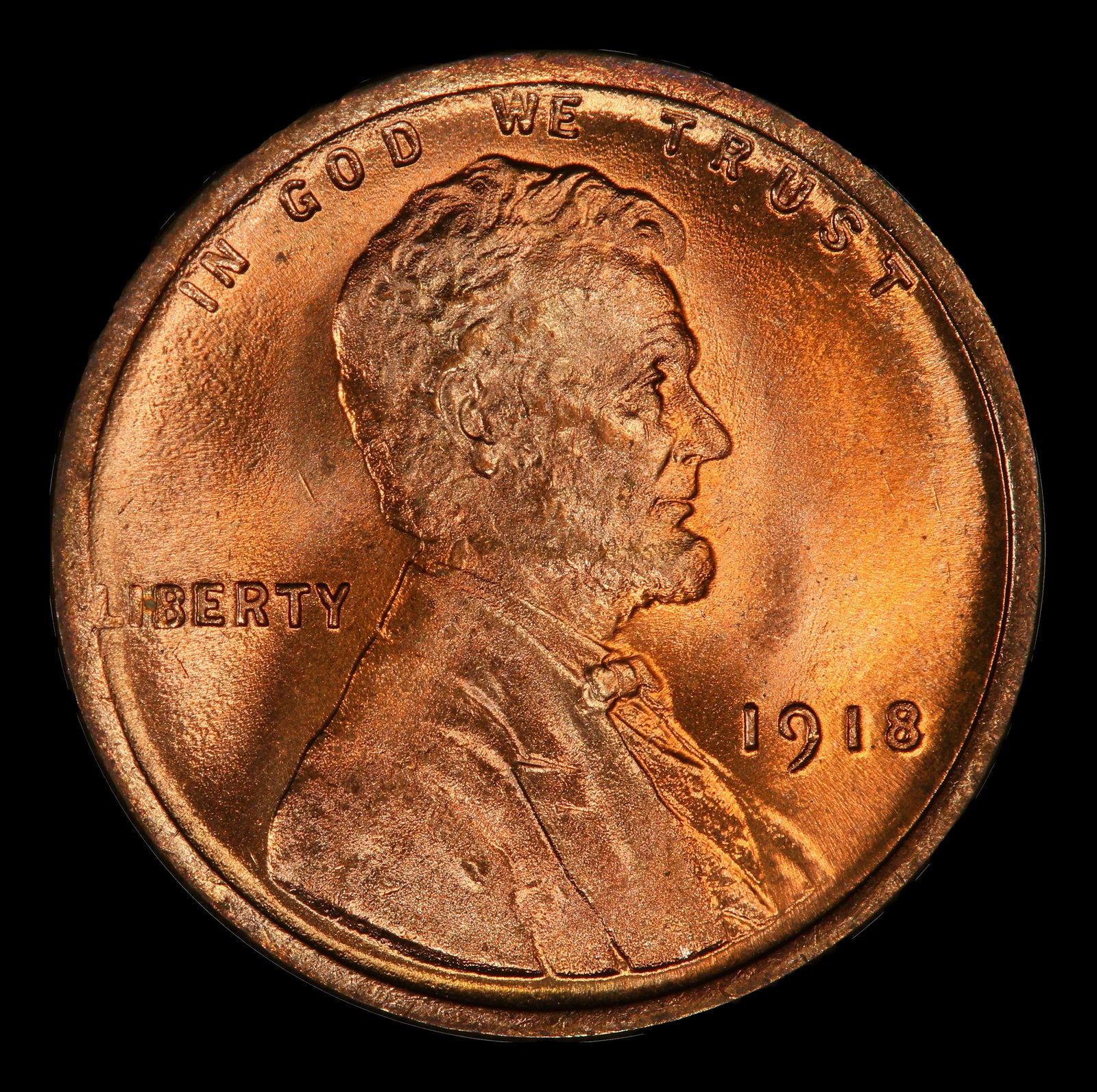 1918-p Lincoln Cent Near Top Pop! 1c ms67 rd SEGS - 2