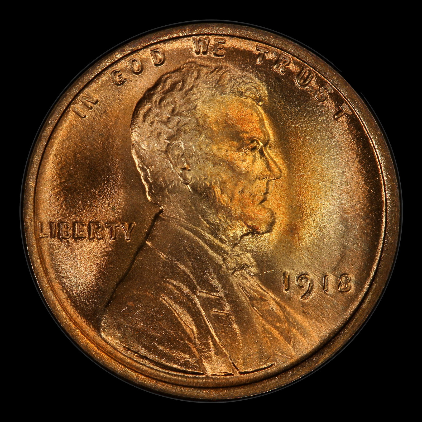 1918-p Lincoln Cent Near Top Pop! 1c ms67+ rd SEGS - 2