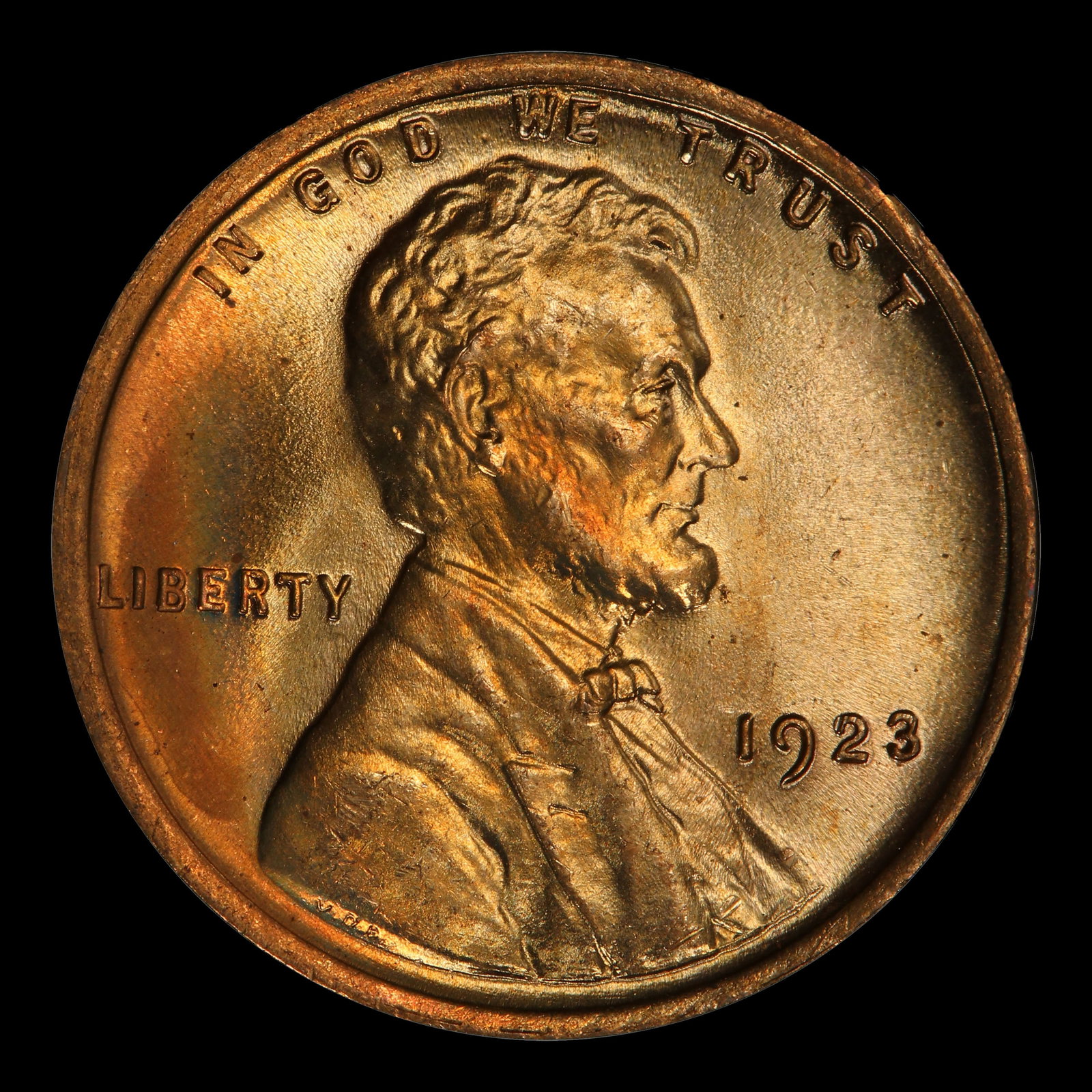 1923-p Lincoln Cent Near Top Pop! 1c ms67 rd SEGS - 2