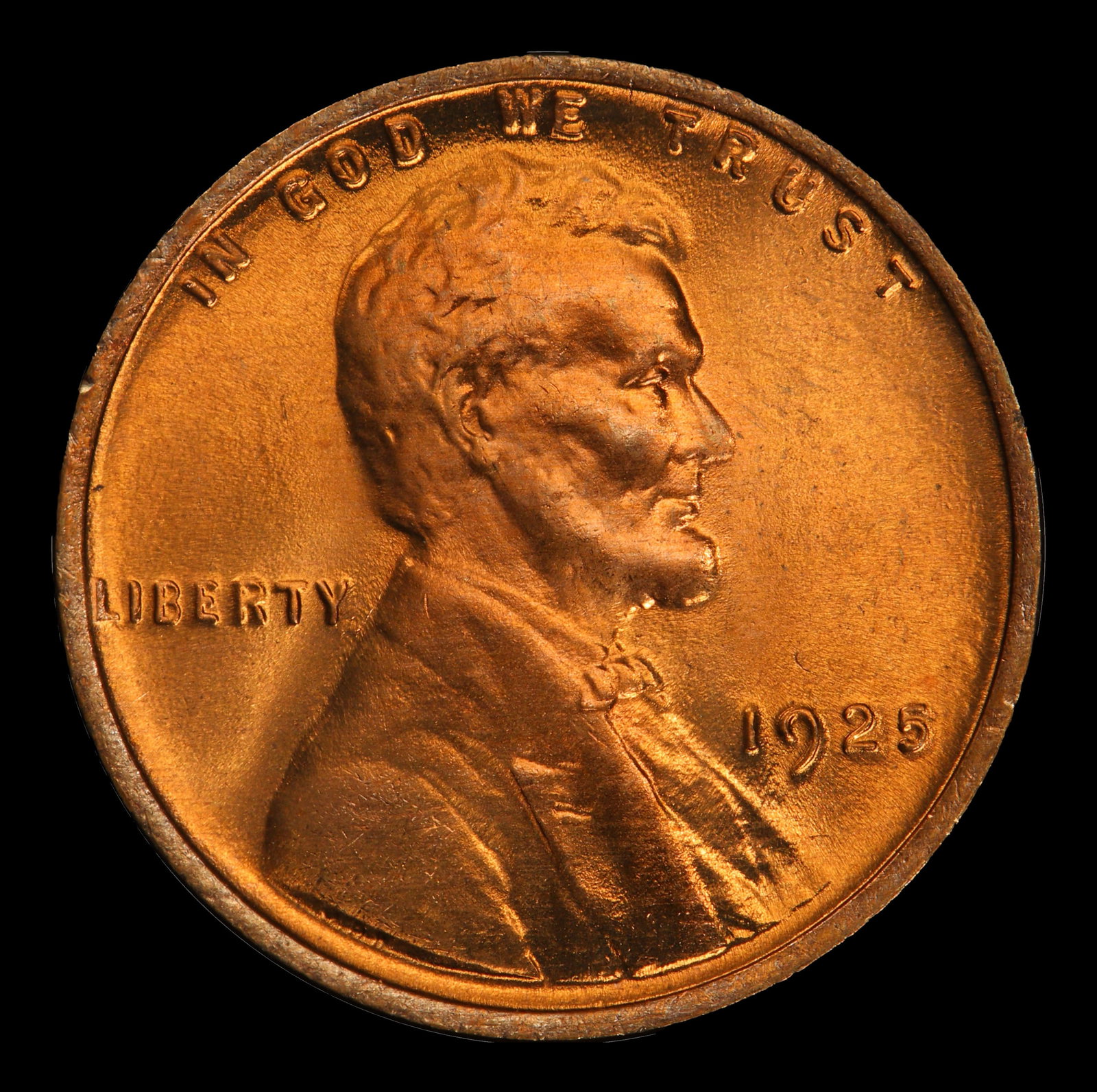 1925-p Lincoln Cent 1c ms66+ rd SEGS - 2