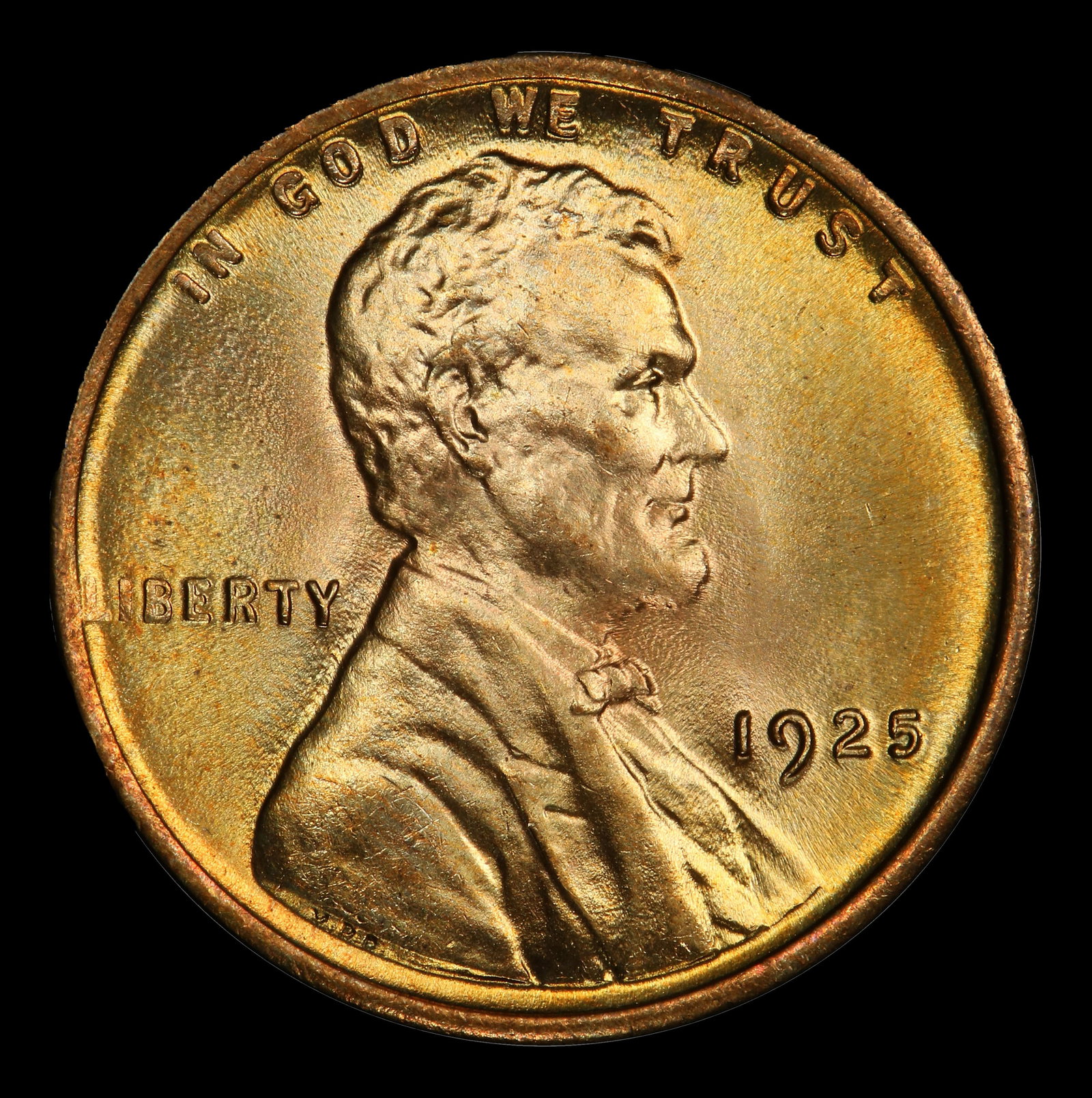1925-p Lincoln Cent Near Top Pop! 1c ms67+ rd SEGS - 2