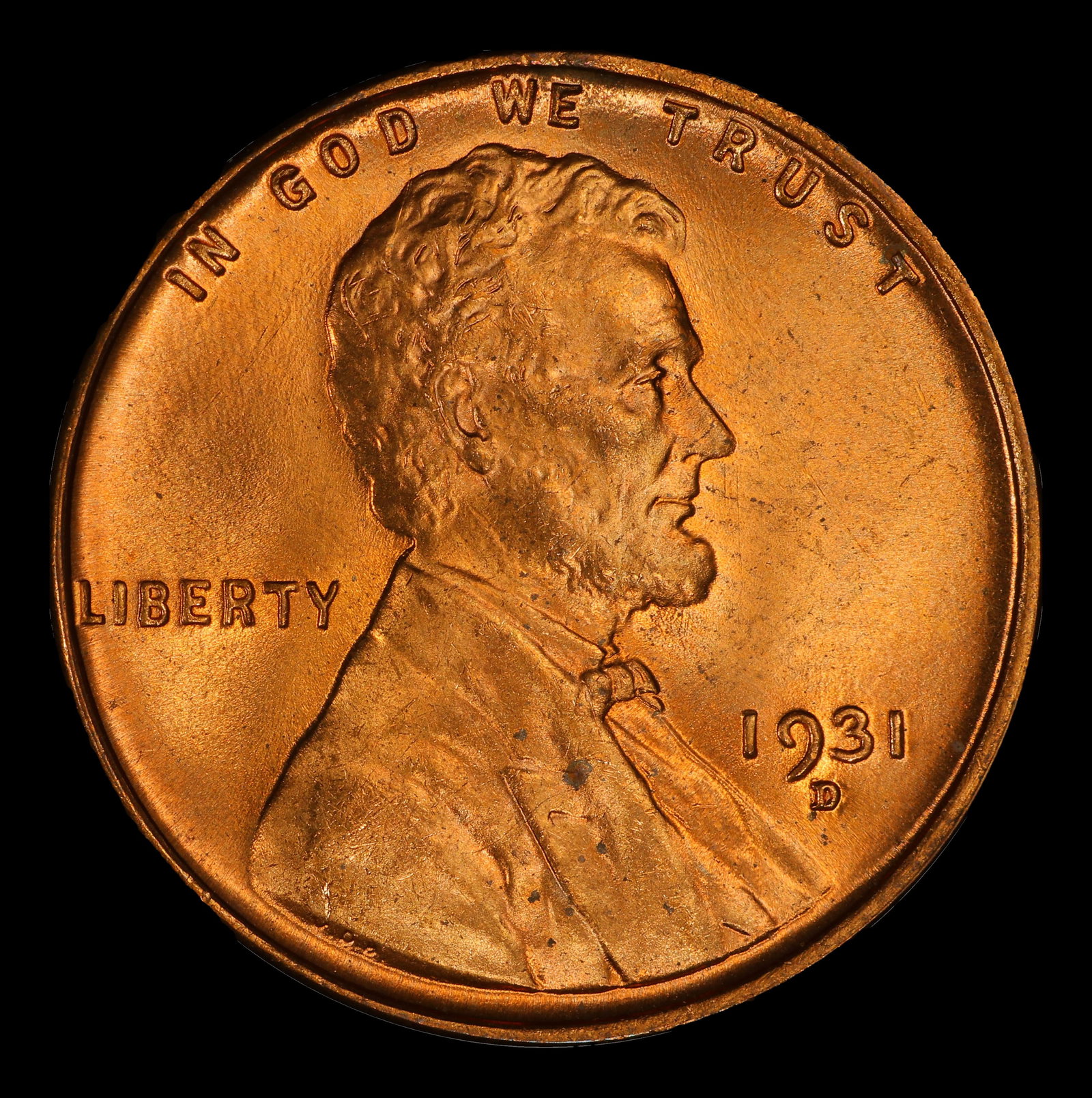 1931-d Lincoln Cent 1c ms66 rd SEGS - 2