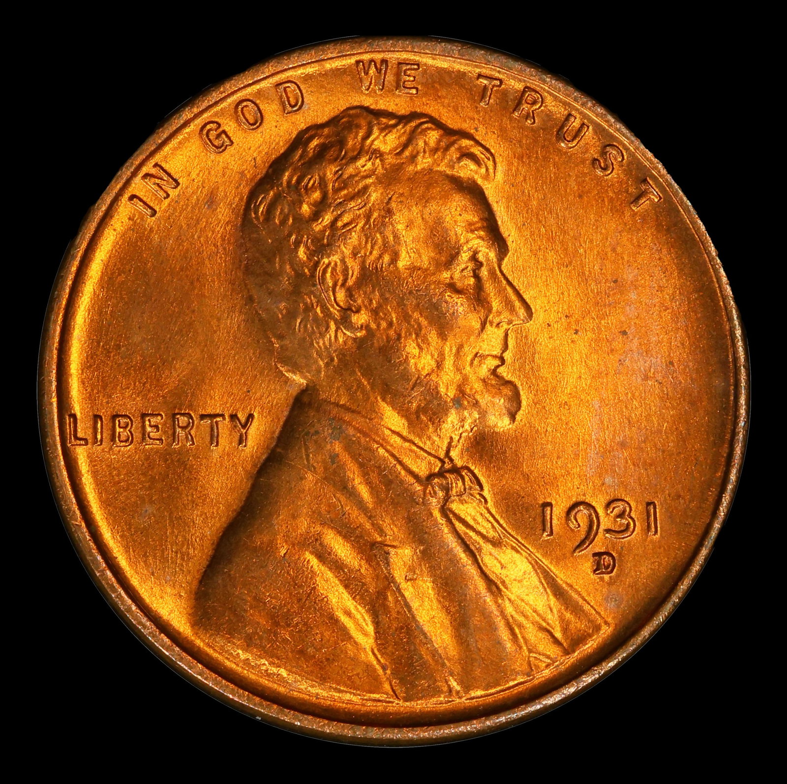 1931-d Lincoln Cent Near Top Pop! 1c ms66+ rd SEGS - 2