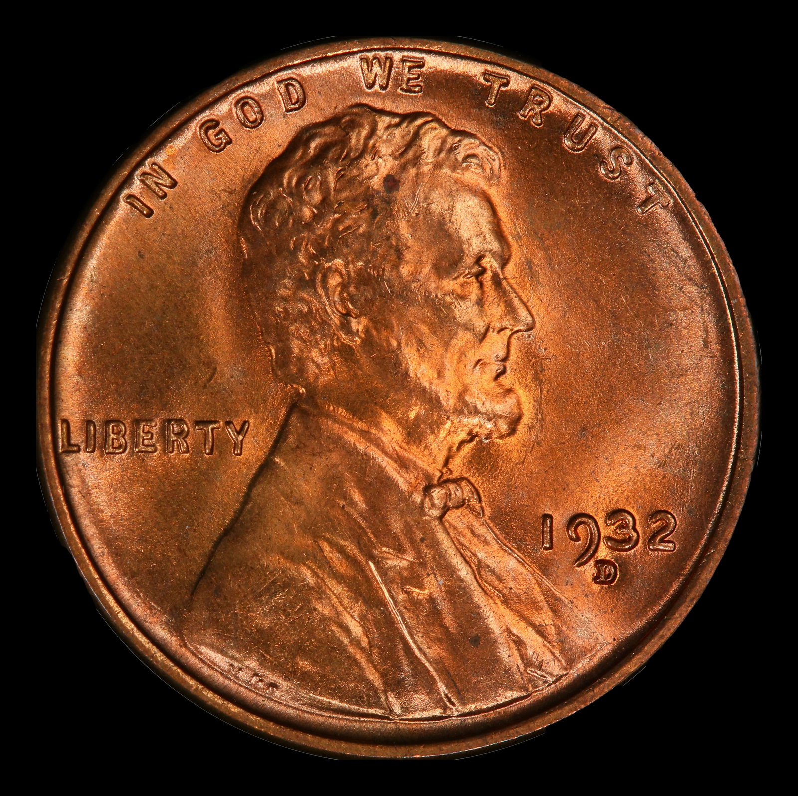 1932-d Lincoln Cent Near Top Pop! 1c ms66+ rd SEGS - 2