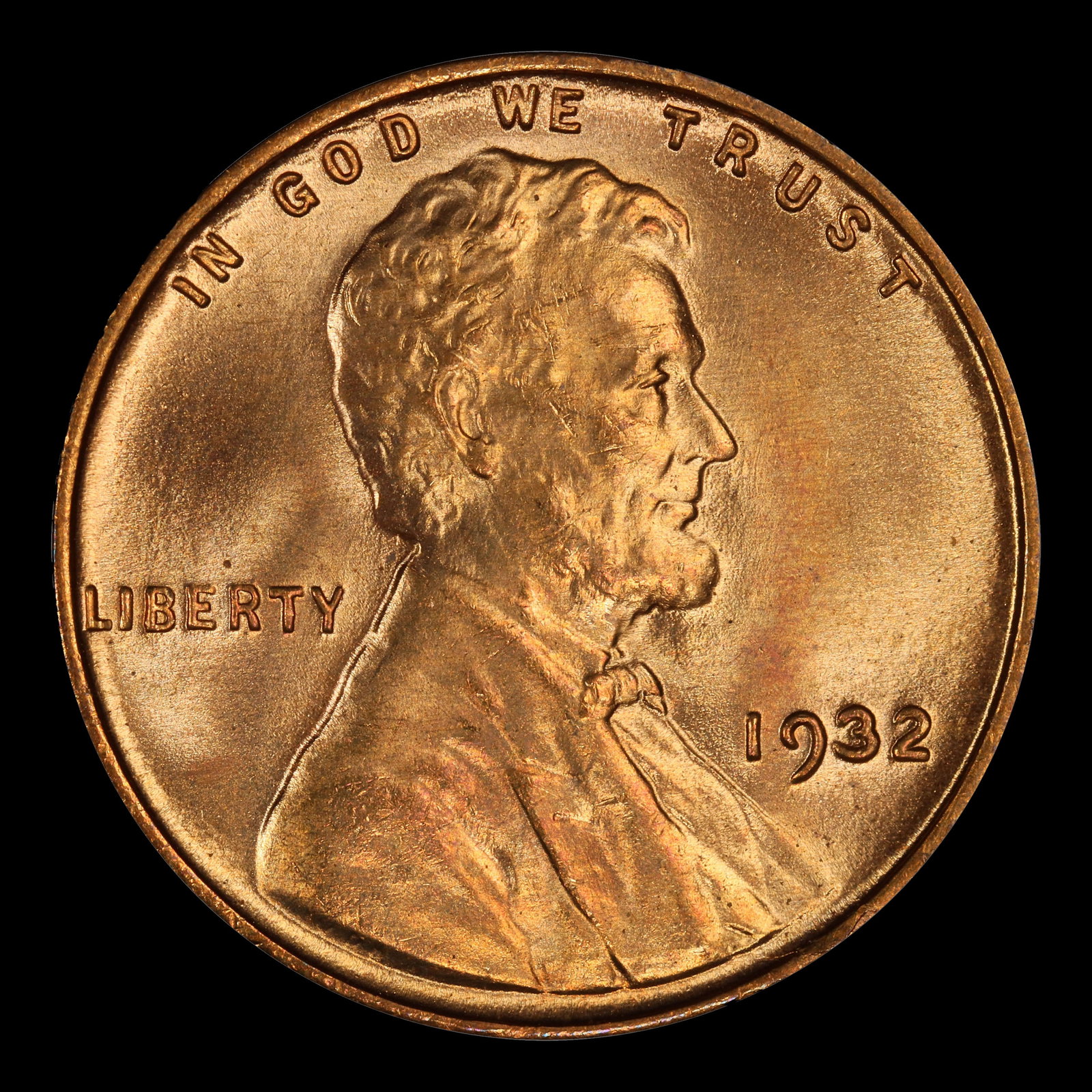 1932-p Lincoln Cent Near Top Pop! 1c ms66+ rd SEGS - 2