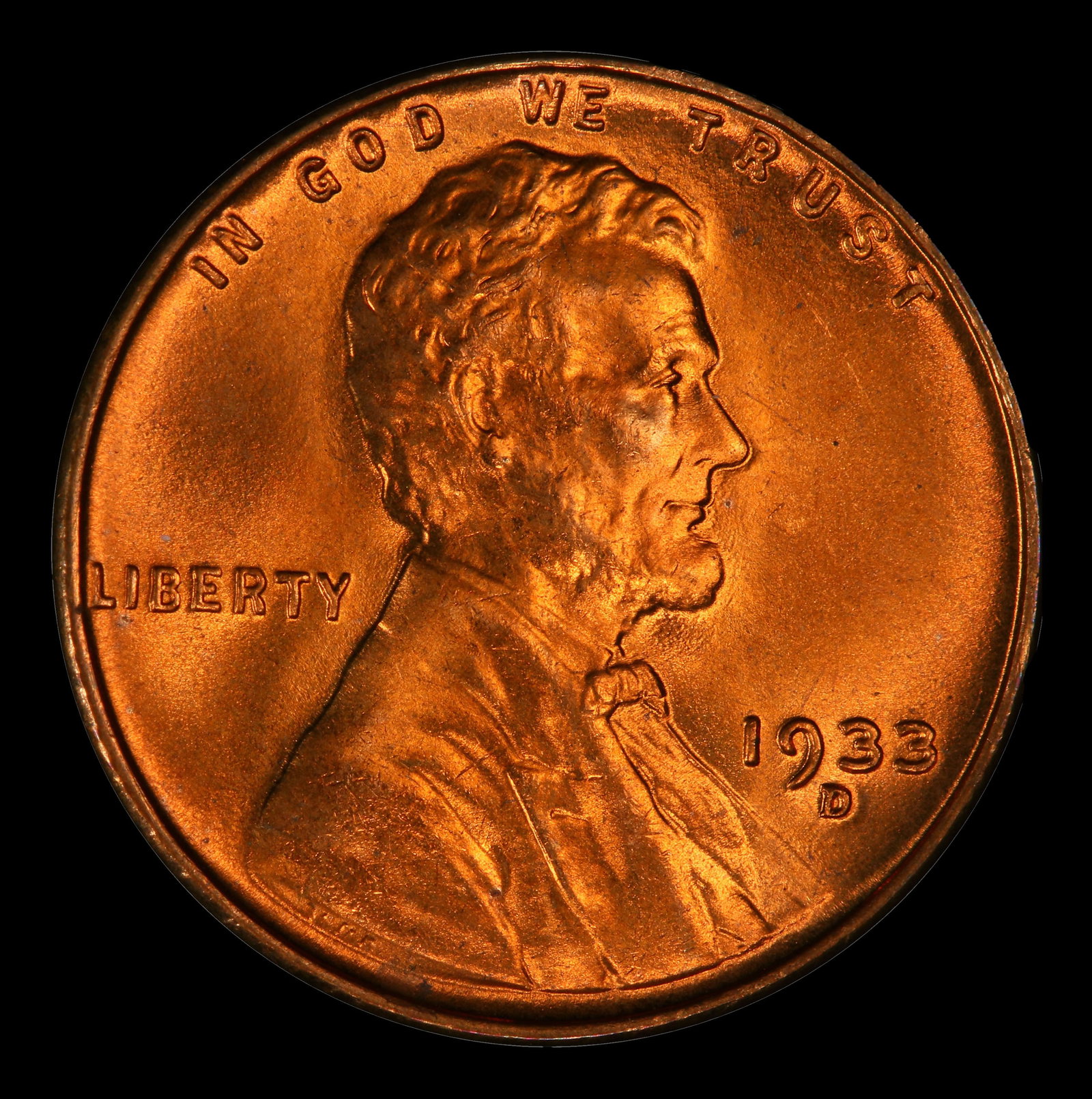 1933-d Lincoln Cent Near Top Pop 1c ms67 rd SEGS - 2