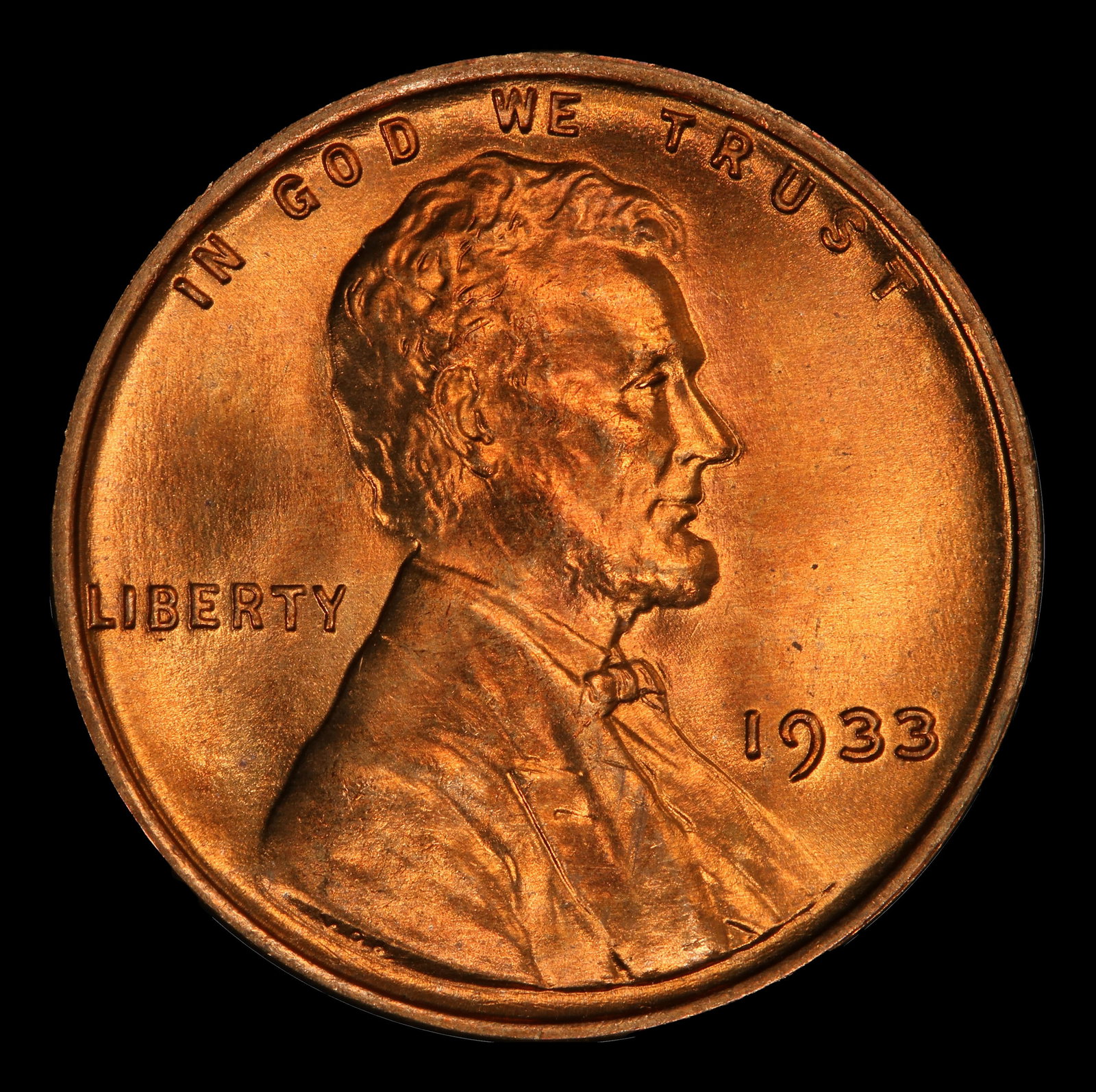 1933-p Lincoln Cent Near Top Pop 1c ms67+ rd SEGS - 2