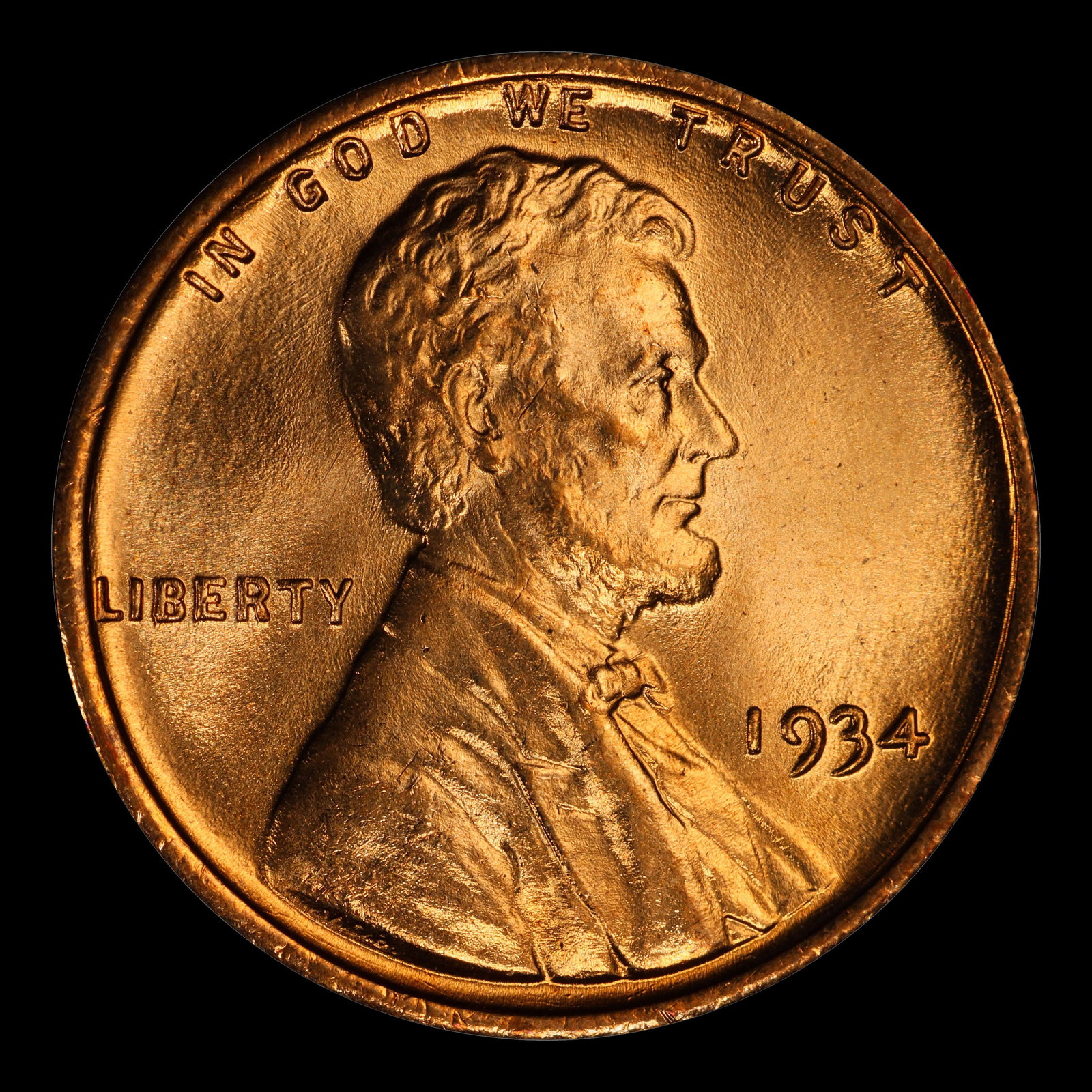 1934-p Lincoln Cent Near Top Pop 1c ms67+ rd SEGS - 2