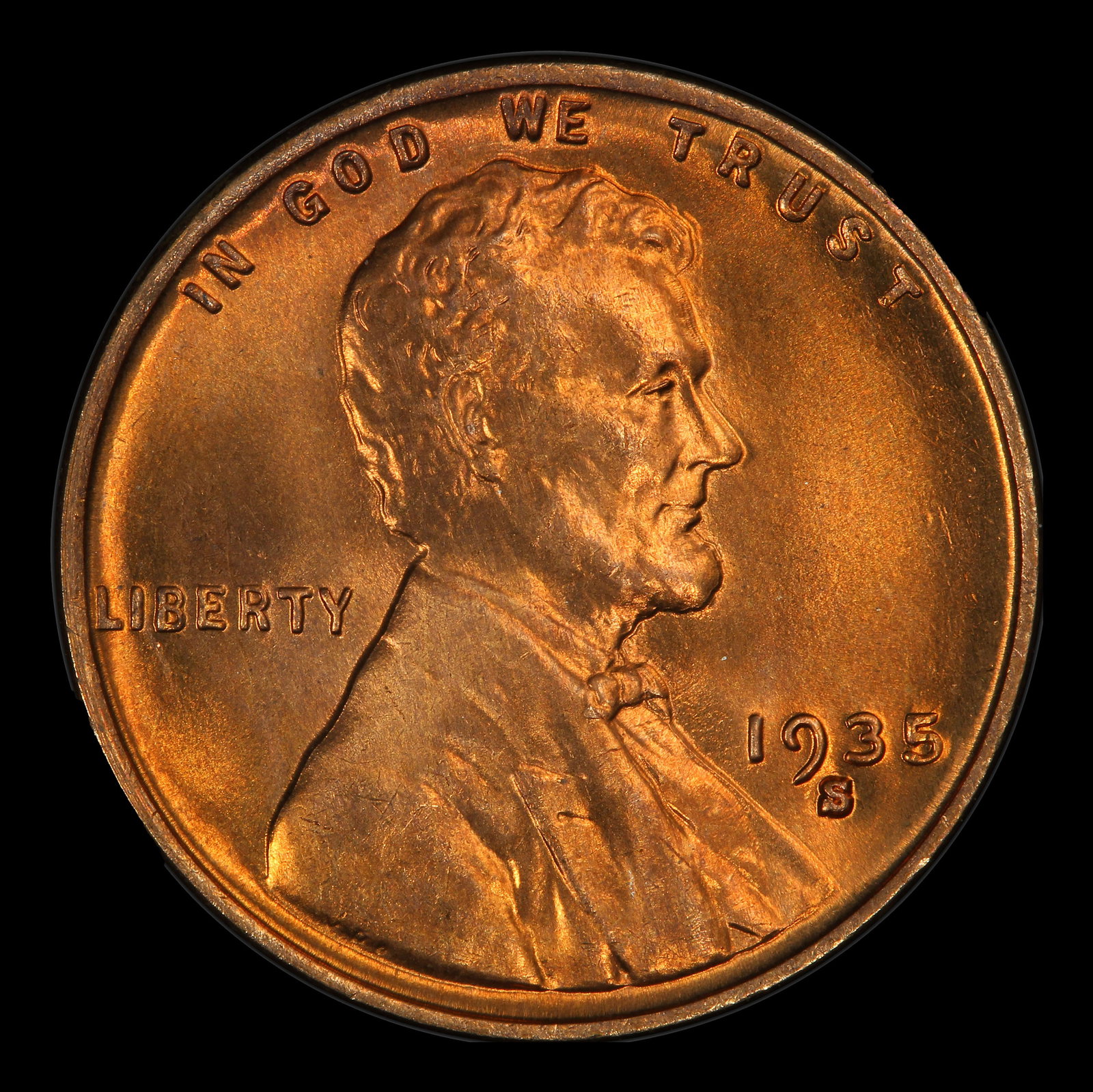 1935-s Lincoln Cent Near Top Pop 1c ms67 rd SEGS - 2