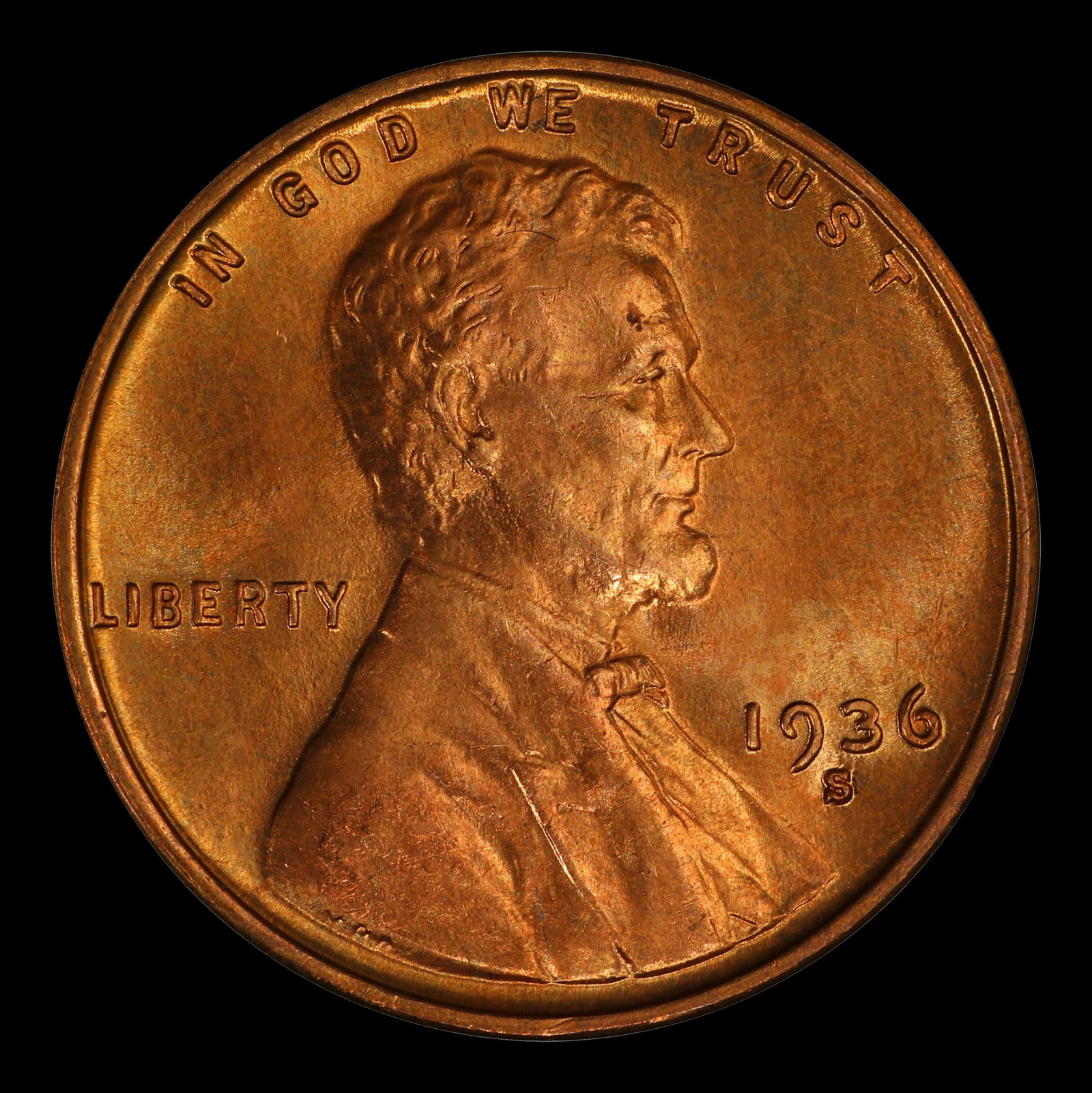 1936-s Lincoln Cent Near Top Pop 1c ms67 rd SEGS - 2